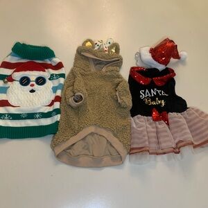 Christmas Dog Outfits Set